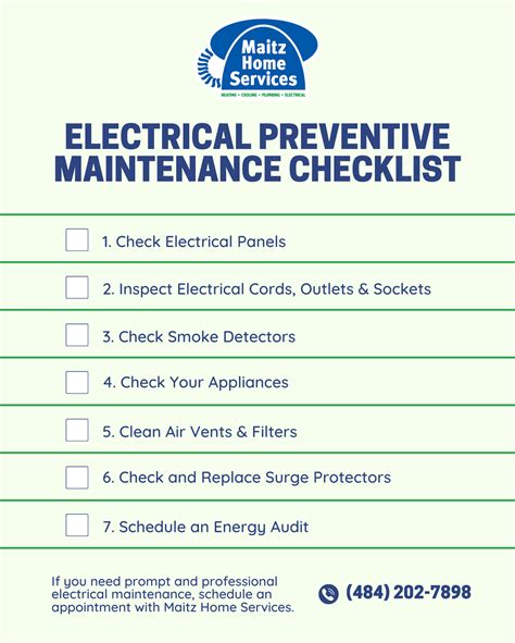 maintenance of electrical panels